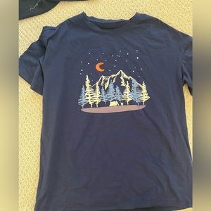 Navy blue forest tee from Shein